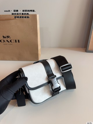 Coach Track Camera Bag White & Black view 3