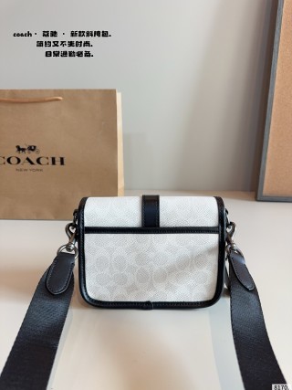 Coach Track Camera Bag White & Black view 5
