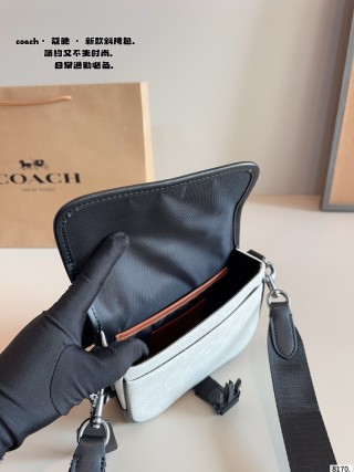 Coach Track Camera Bag White & Black view 9