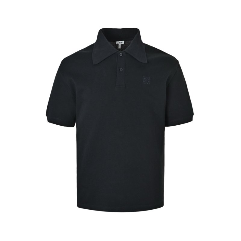 Loewe Black Short-Sleeve Polo Shirt view