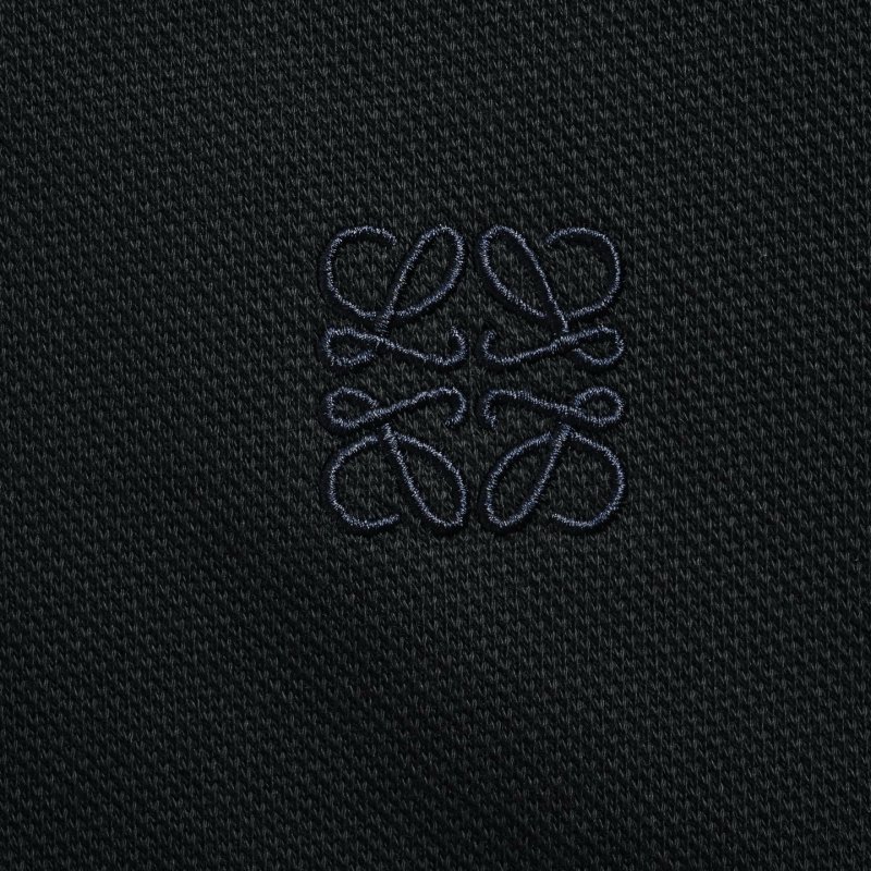 Loewe Black Short-Sleeve Polo Shirt view