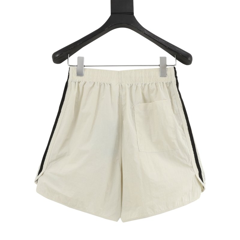 Adidas 3-Stripe Cream Athletic Shorts view