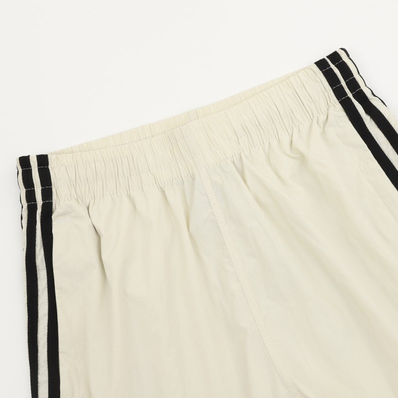Adidas 3-Stripe Cream Athletic Shorts view