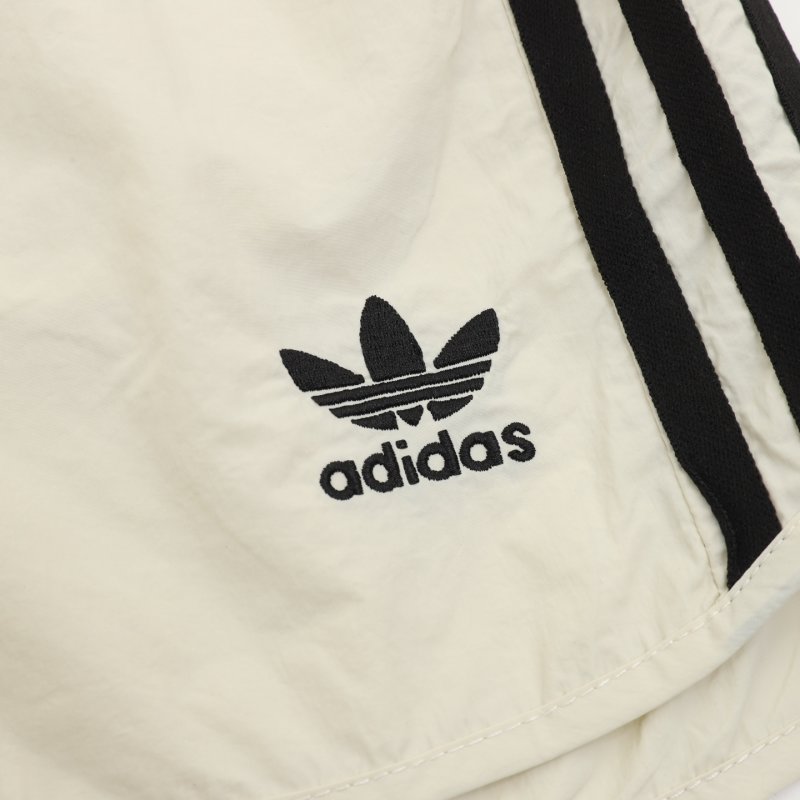 Adidas 3-Stripe Cream Athletic Shorts view