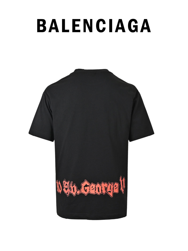 Balenciaga Graphic Print Black T-Shirt view