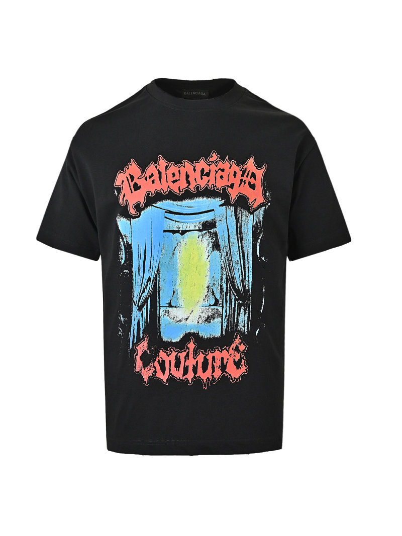 Balenciaga Graphic Print Black T-Shirt view