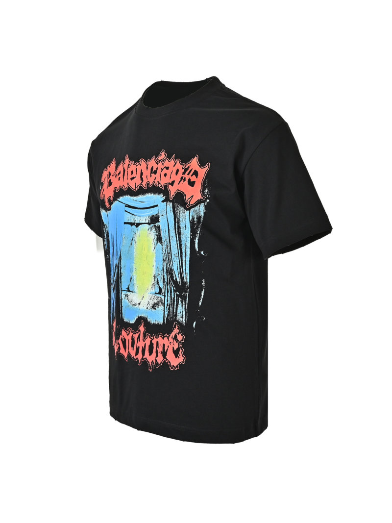 Balenciaga Graphic Print Black T-Shirt view