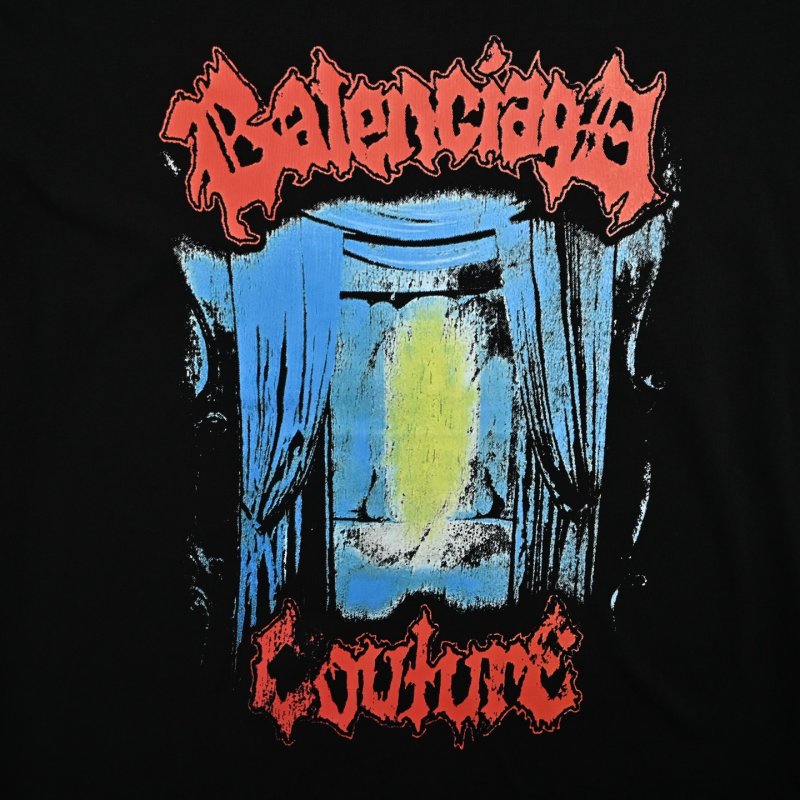 Balenciaga Graphic Print Black T-Shirt view