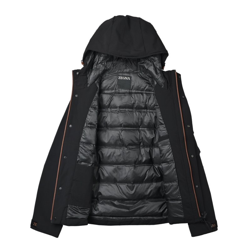 Black Puffer Down Jacket view