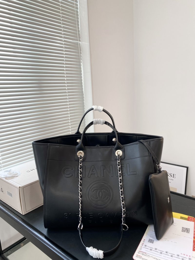 Chanel Black Beach Tote Bag 37x30cm