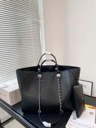 Chanel Black Beach Tote Bag 37x30cm