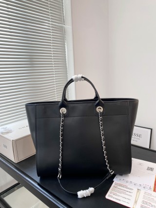 Chanel Black Beach Tote Bag 37x30cm view 7