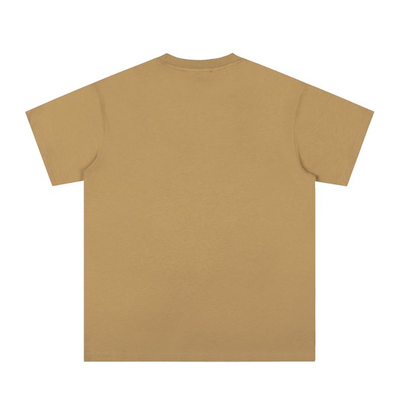 Mustard Yellow Oversized T-Shirt with Teal Heart Print view