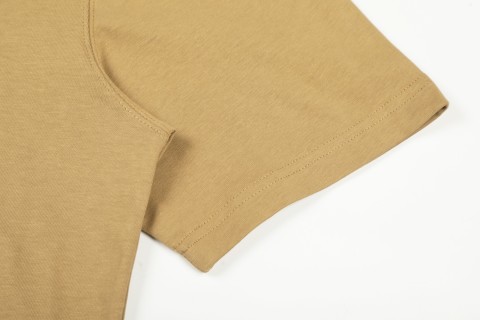Ami Classic Heart Embroidery T-Shirt Beige view 4