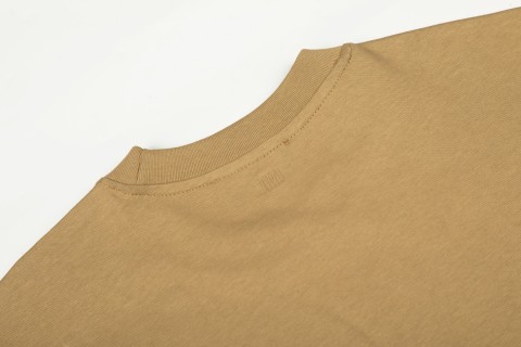 Ami Classic Heart Embroidery T-Shirt Beige view 8