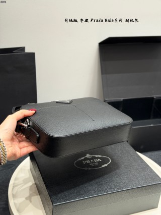 Prada Vela Black Camera Bag – 23cm view 6