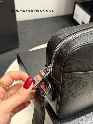 Prada Vela Black Camera Bag – 23cm view 7