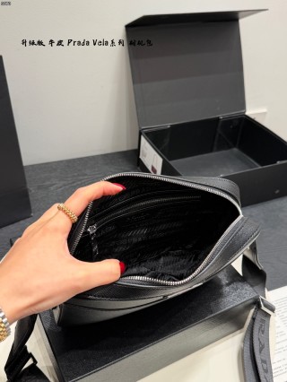Prada Vela Black Camera Bag – 23cm view 8