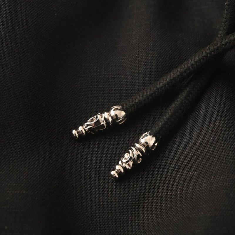 Black Zodiac Embroidered Shorts view