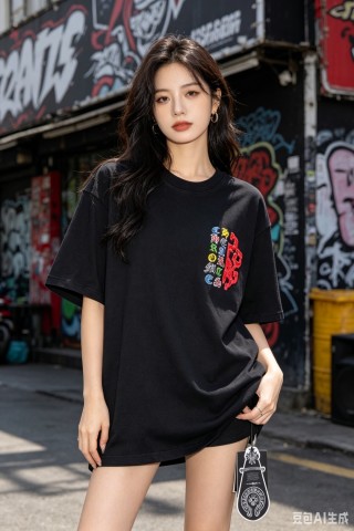 Chrome Hearts Black Multicolor Logo T-Shirt view 5