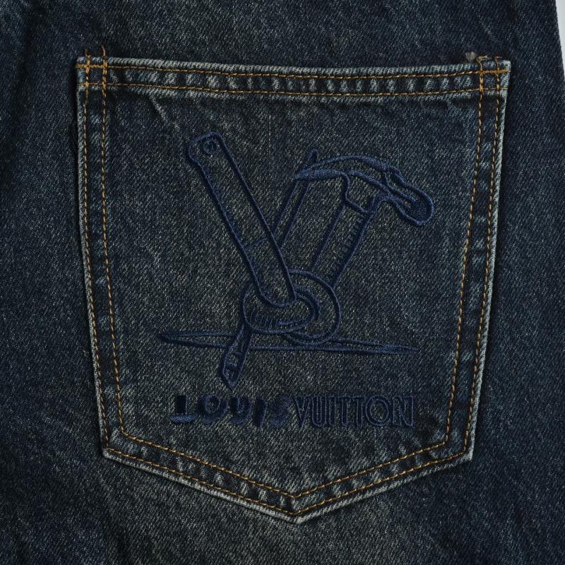 Premium Dark Wash Straight Leg Denim Jeans view