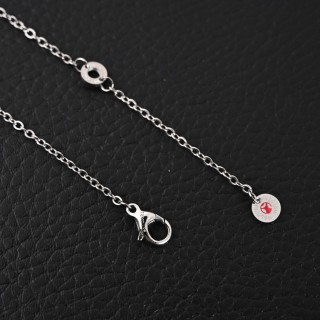 Bvlgari Studded Pendant Silver Necklace view 7