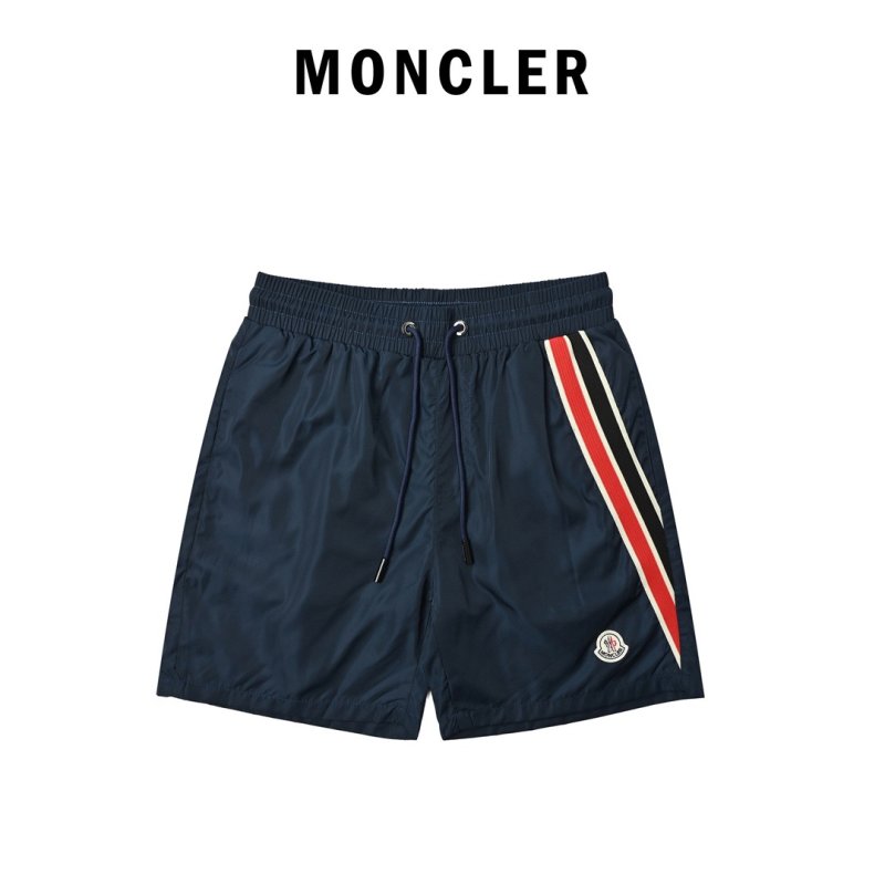 Moncler Navy Stripe Track Shorts view