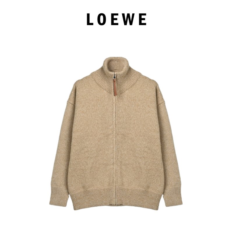 Camel & Cream Turtleneck Sweater with Abstract Back Print view