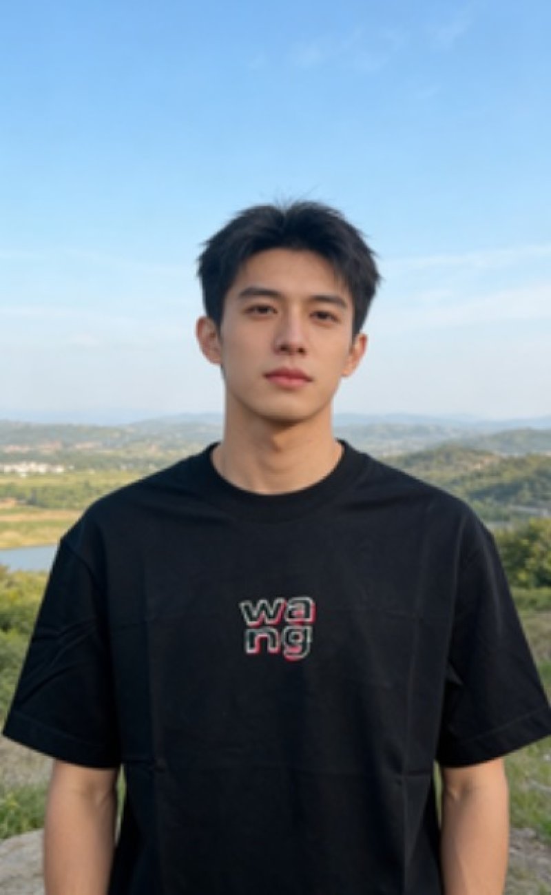 Black Crew Neck T-Shirt with Embroidered Logo view