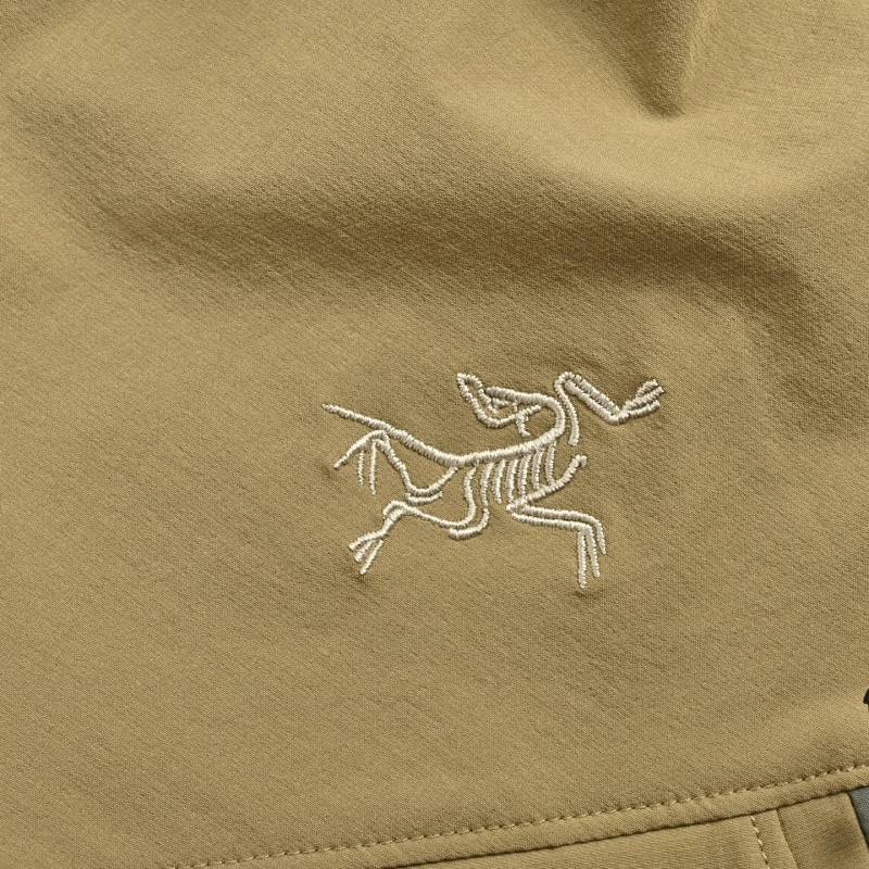 Arc'teryx Beige & Charcoal Hooded Softshell Jacket view