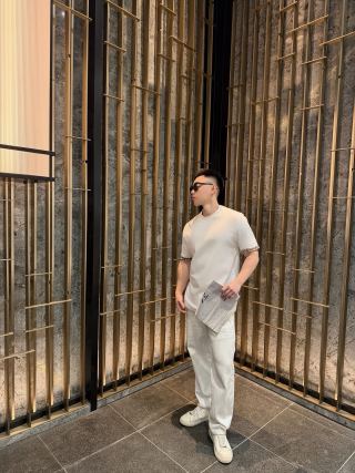 Burberry Check Cuff White T-Shirt view 7