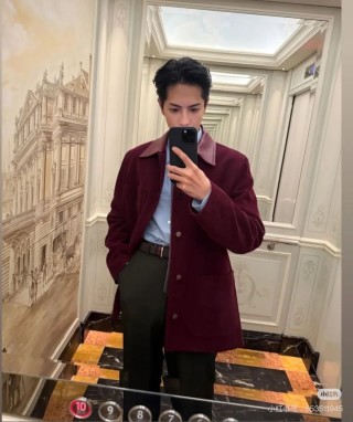 Gucci Red Corduroy Blazer Jacket view 2