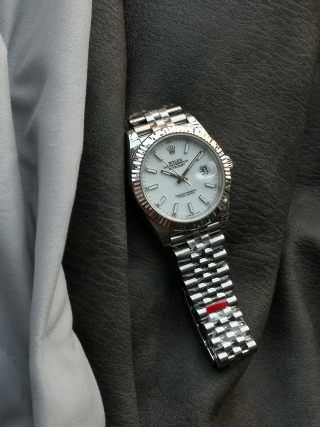 Rolex Datejust 41mm Cream Dial Steel Watch M126334 view 5