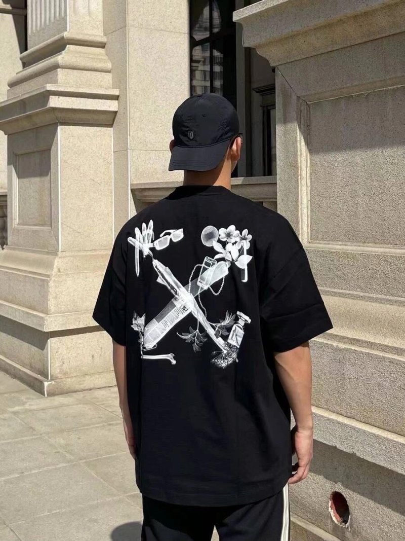 Black Graphic Print Short Sleeve T-Shirt view
