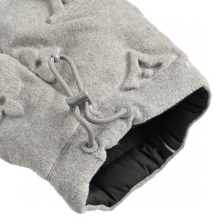 Louis Vuitton Monogram Embossed Down Jacket Grey view 5