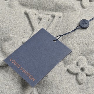 Louis Vuitton Monogram Embossed Down Jacket Grey view 8