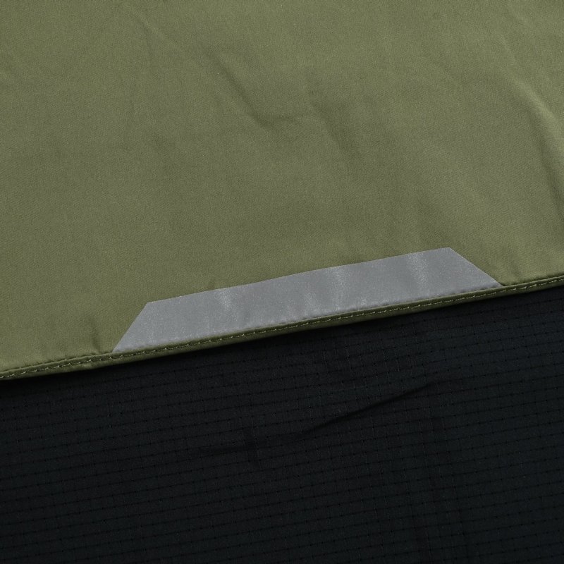 On Olive Black Color-Block Running Jacket view