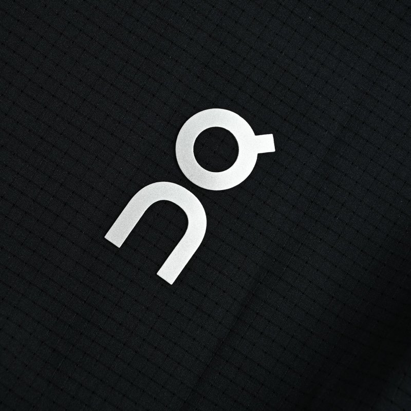 On Olive Black Color-Block Running Jacket view