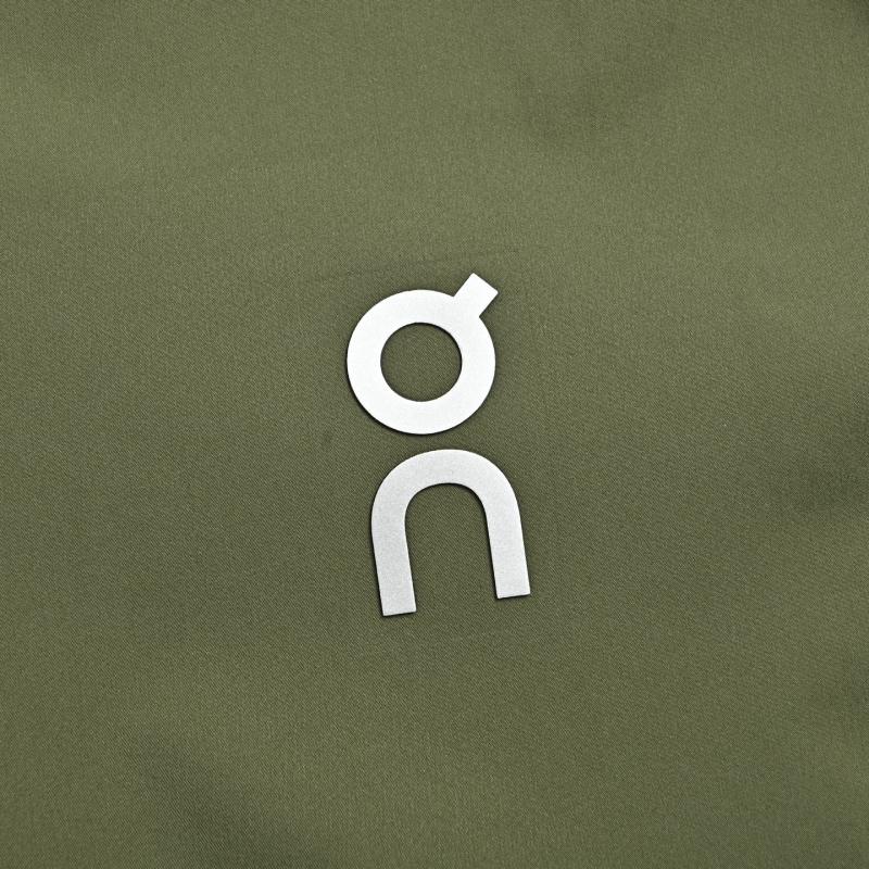 On Olive Black Color-Block Running Jacket view