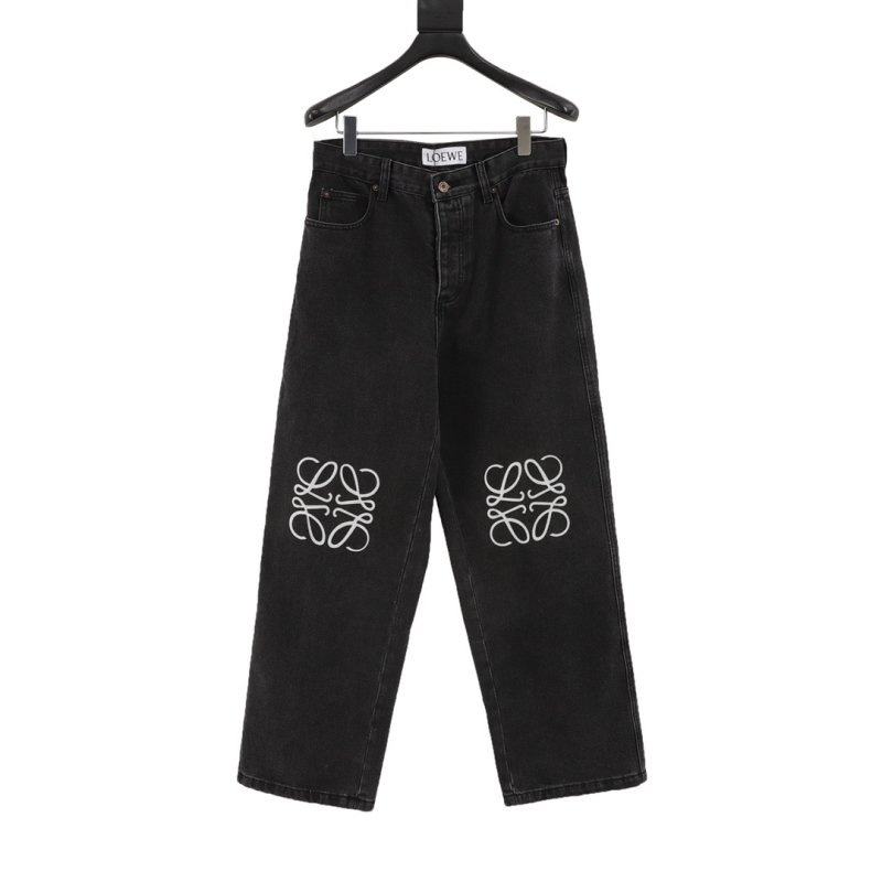 Loewe Anagram Black Denim Jeans view