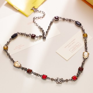 LV Crystal Statement Chain Bracelet - Multi-Color view 2