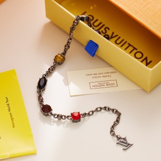 LV Crystal Statement Chain Bracelet - Multi-Color view 6