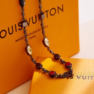 LV Crystal Statement Chain Bracelet - Multi-Color view 8