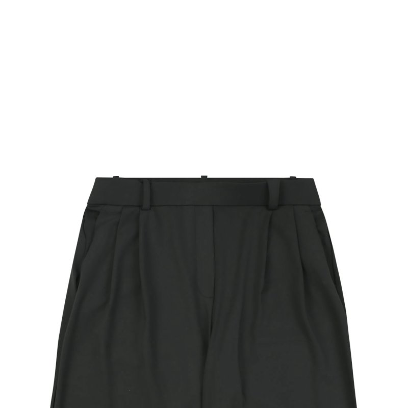 Black Wide-Leg Casual Pants view