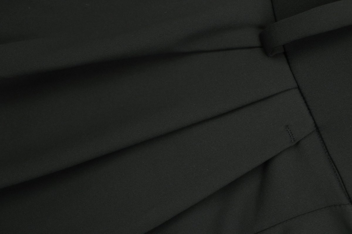 Black Wide-Leg Casual Pants view