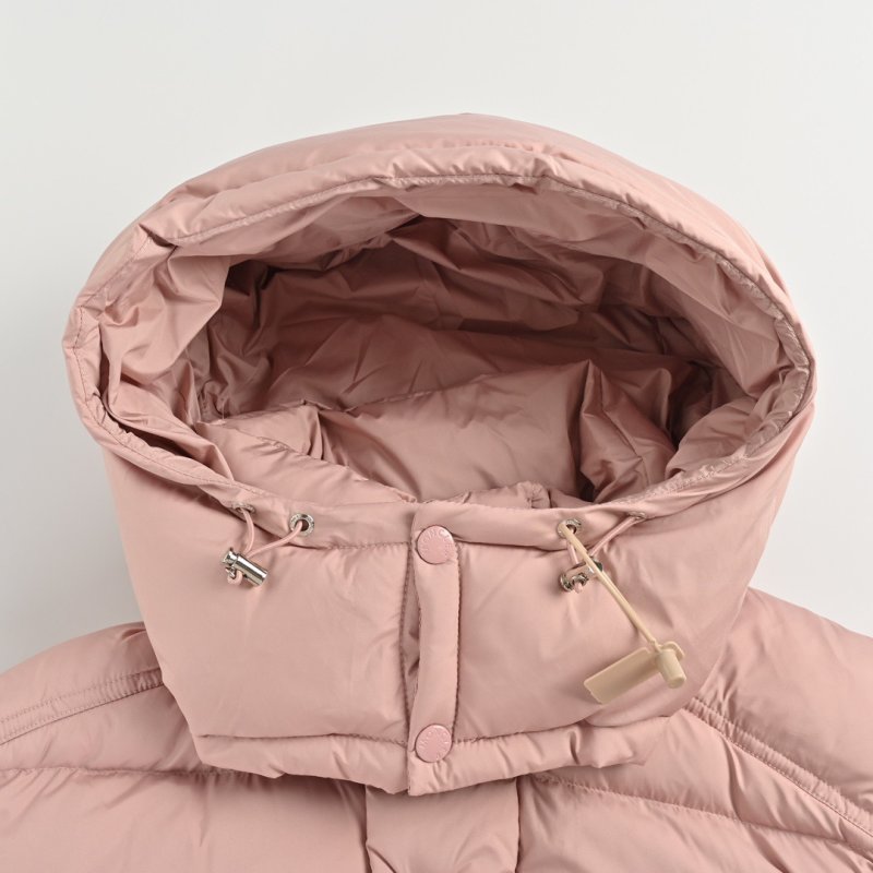 Pink Quilted Puffer Down Jacket view