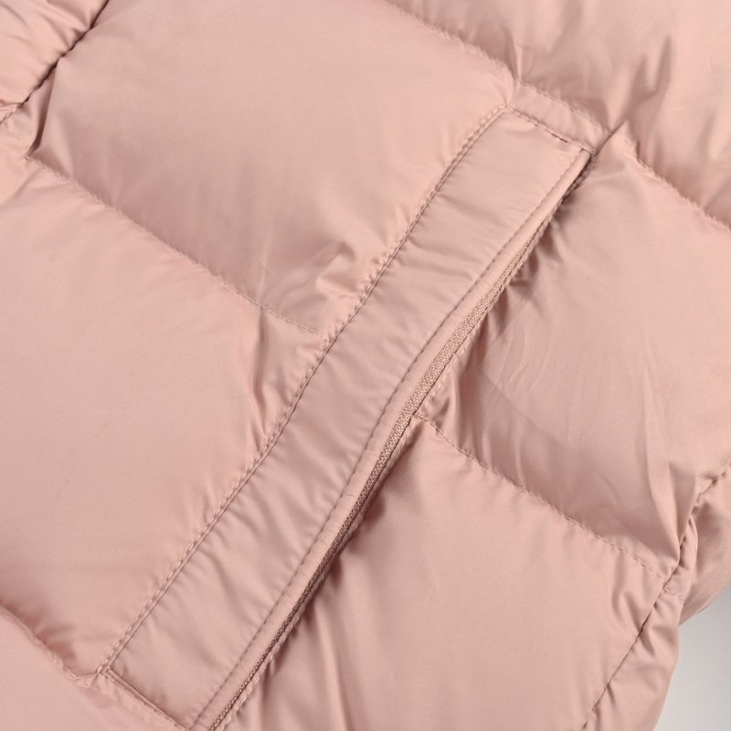 Pink Quilted Puffer Down Jacket view