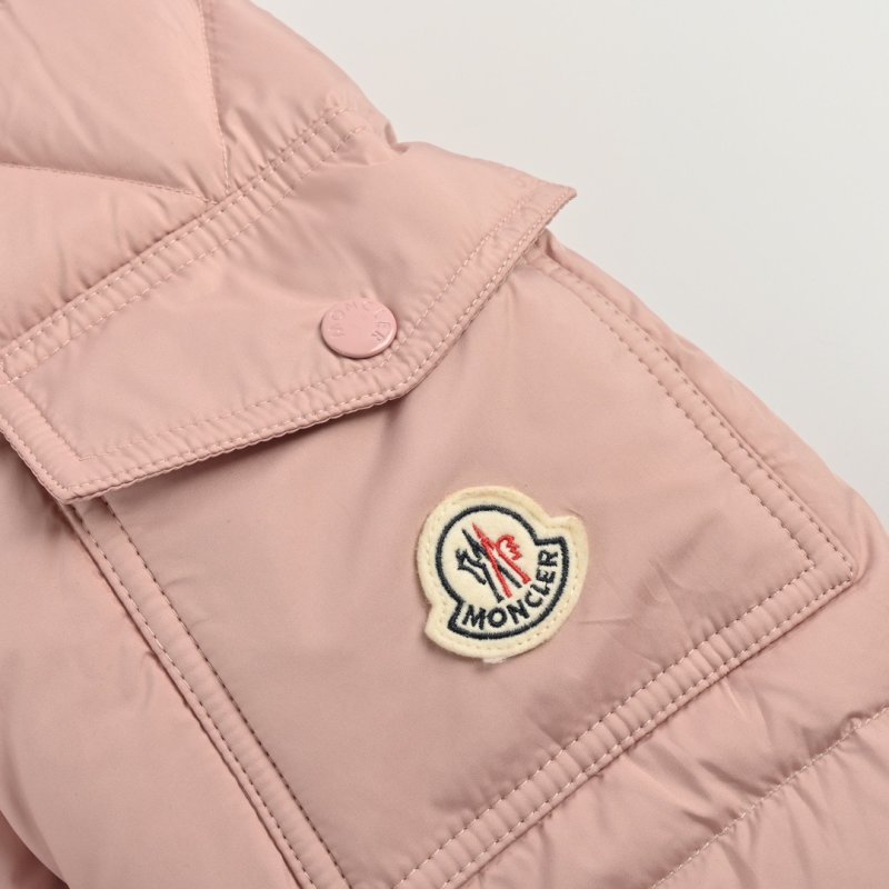 Pink Quilted Puffer Down Jacket view