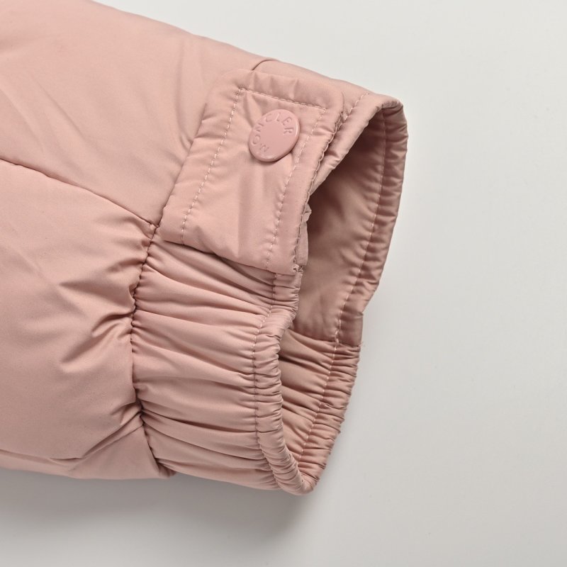 Pink Quilted Puffer Down Jacket view