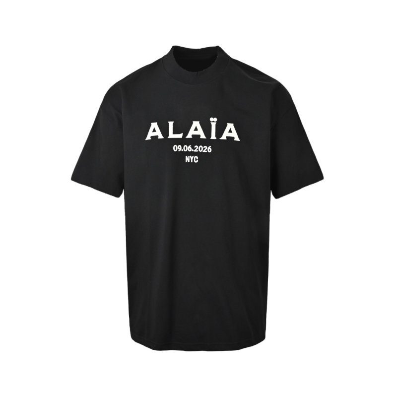AAIA Black Oversized Logo T-Shirt view